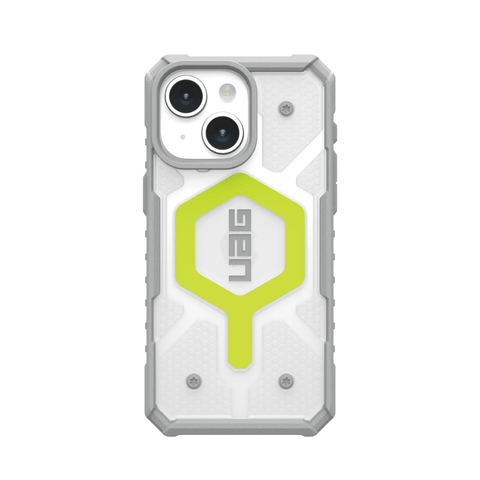 Husa iPhone MagSafe Pathfinder Clear UAG pentru iPhone 15 Plus Active Neon - WATCHERS