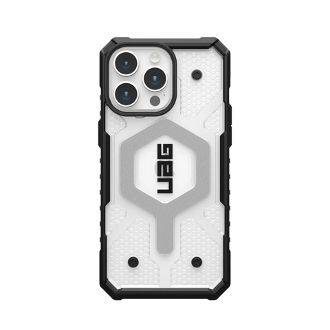 Husa iPhone MagSafe Pathfinder Clear UAG pentru iPhone 15 Pro Ice - WATCHERS