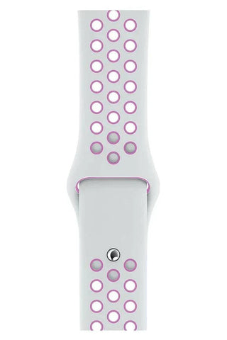 Curea Ceas Apple Watch Sport Silicon Lila White - WATCHERS