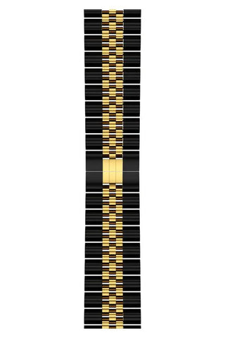 Curea Ceas Apple Watch Steel Regal Black/Gold - WATCHERS
