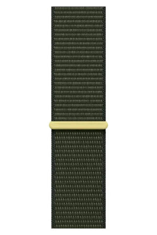 Curea Ceas Apple Watch Sport Nylon Green Brass - WATCHERS